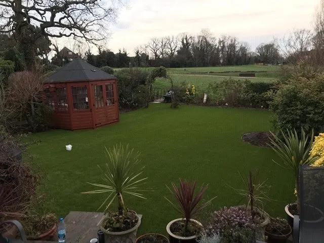 Installation in an Unusual Shaped Garden