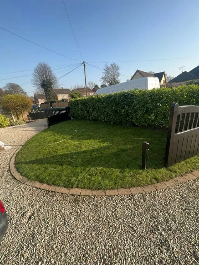 Front garden after Easi-Belgravia artificial grass installation
