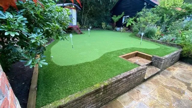 Garden Putting Green Installation